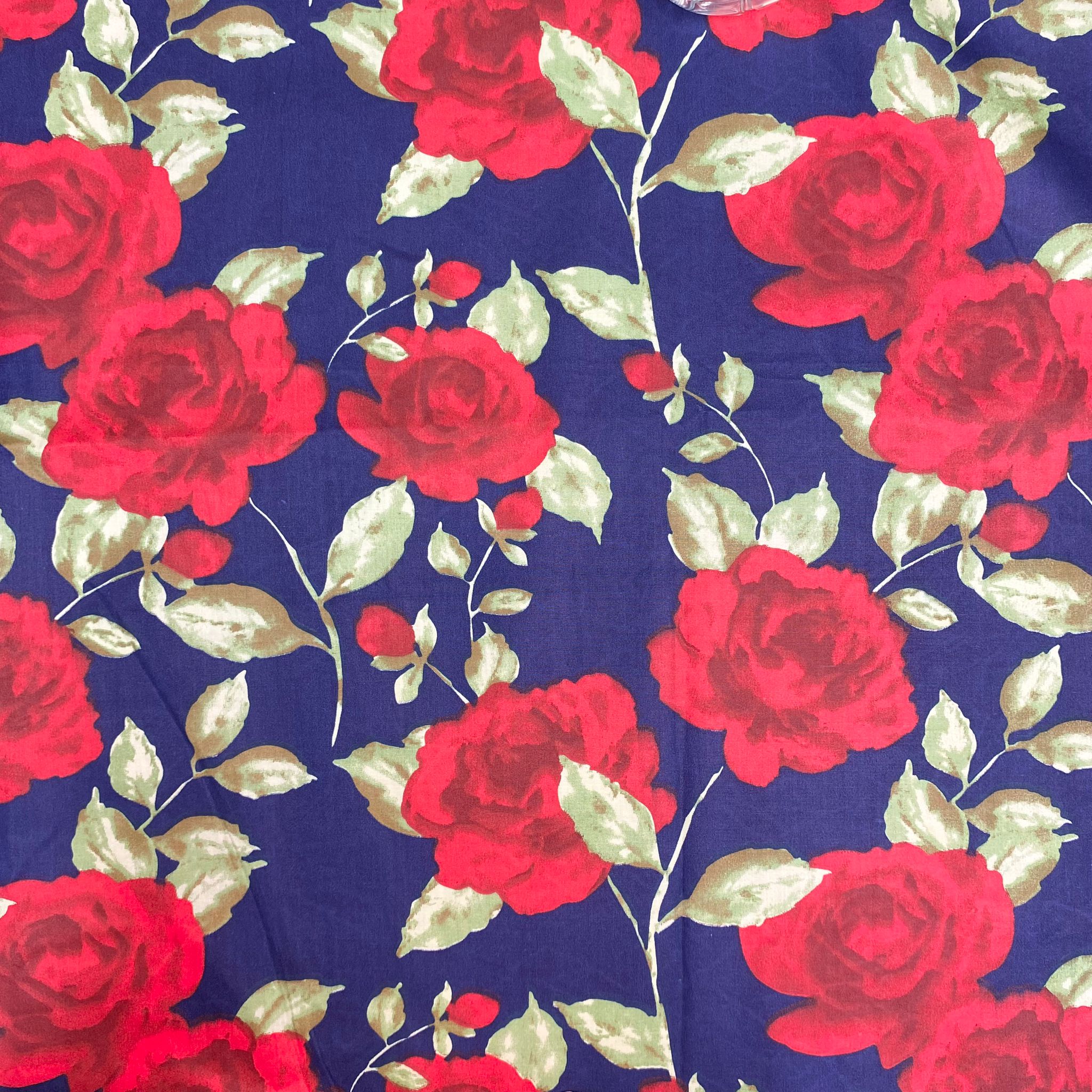 3 Metre Printed Organic Cotton, 100% Cotton, 'Flowers' - 45" Wide