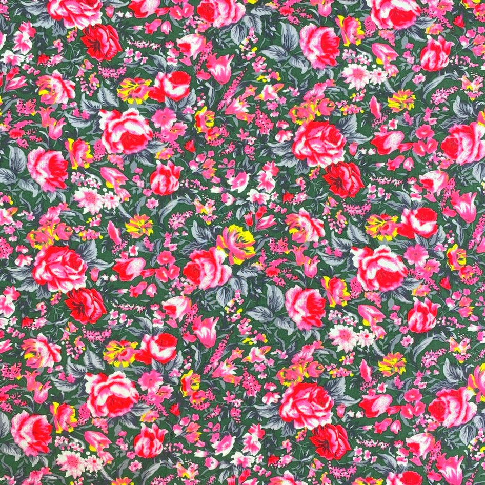 3 Metre Cotton Feel Printed Viscose, 'Pine' - 55" Wide