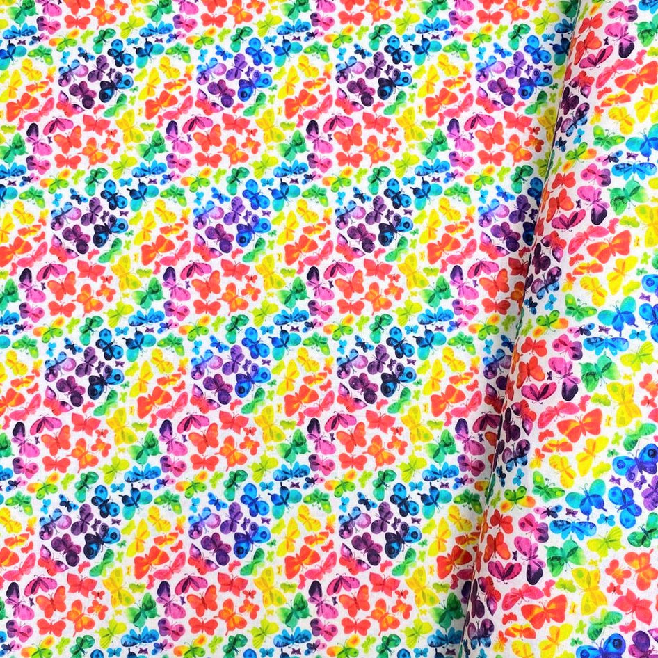 Per Metre Premium quality Digital Cotton, 'Butterflies' - 45" Wide