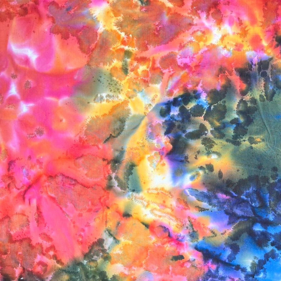 3 Metres Hand Printed Bali Batik, 'Sunset' - 45" Wide