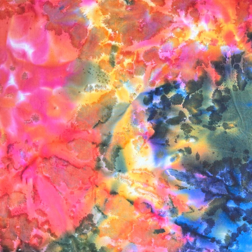 3 Metres Hand Printed Bali Batik, 'Sunset' - 45" Wide