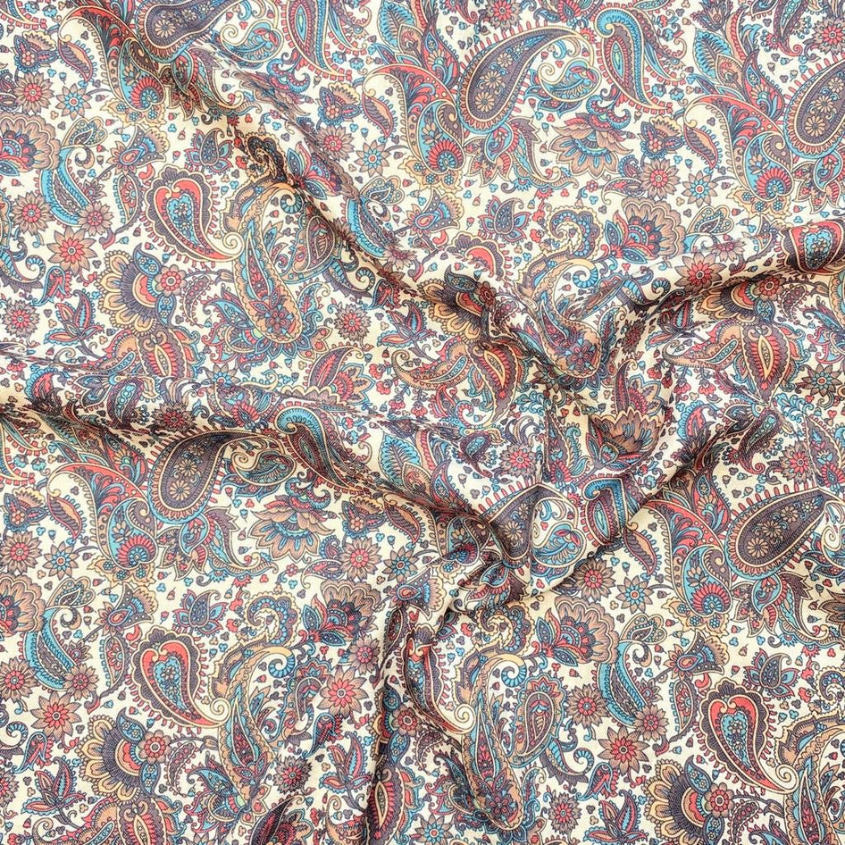 3 Metres Printed Cashmere Effect, 'Paisley Madness' - 45" Wide