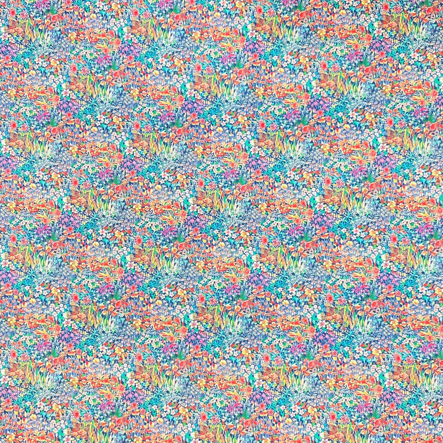 3 Metres, Printed Luxury Crepe, 'Garden of Love' - 45" Wide