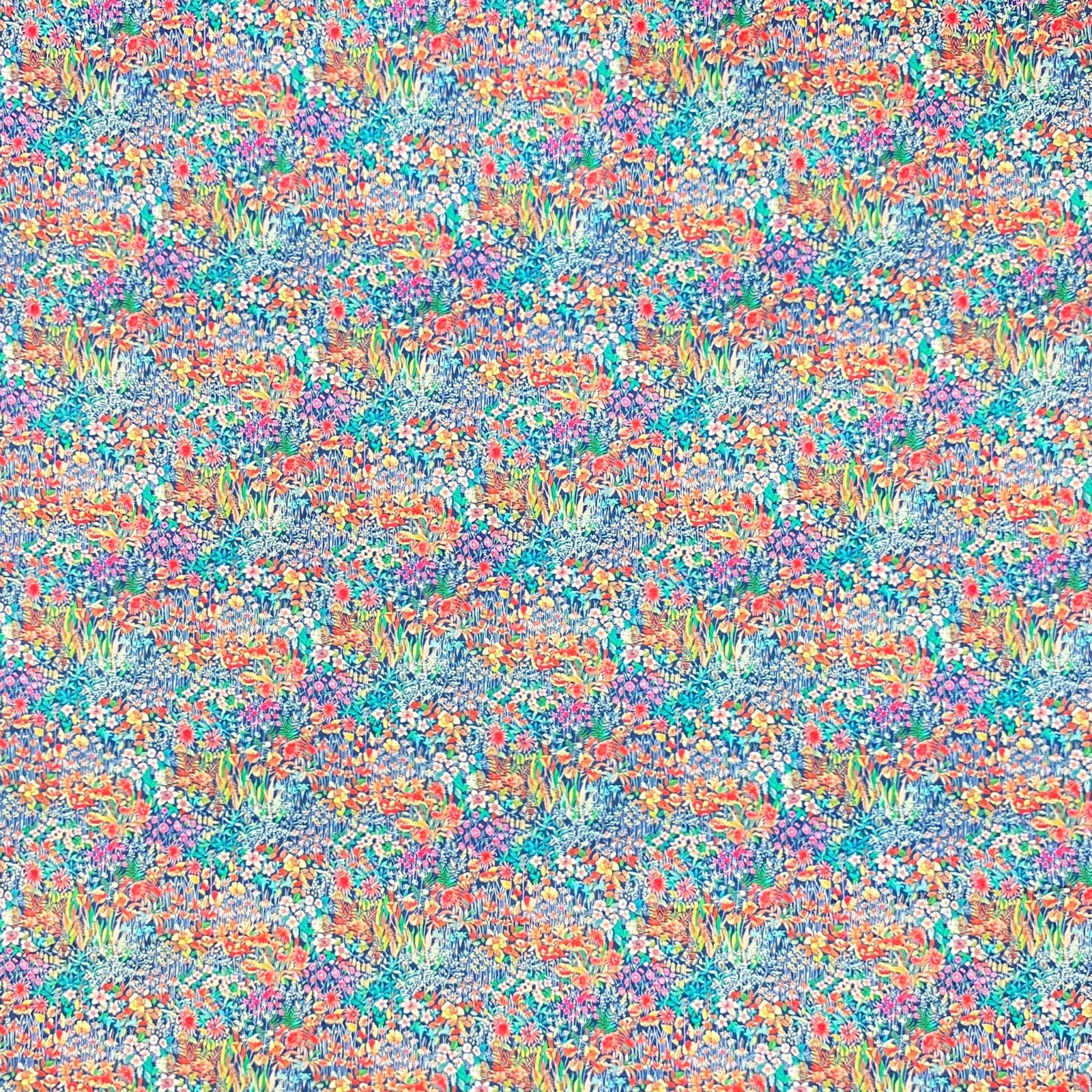 3 Metres, Printed Luxury Crepe, 'Garden of Love' - 45" Wide