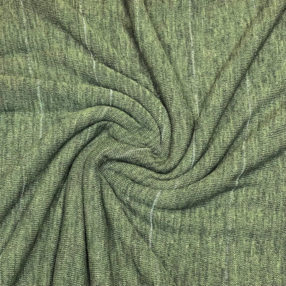 3 Metres Cuddle Knit Jersey, 'Khaki Green' - 55" Wide