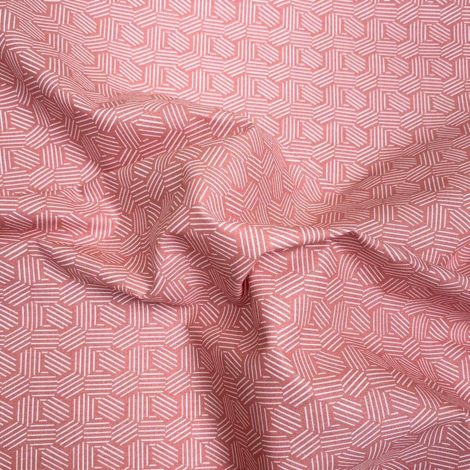 Digital 100% Cotton Poplin, 'Dusky Pink' - 63" Wide