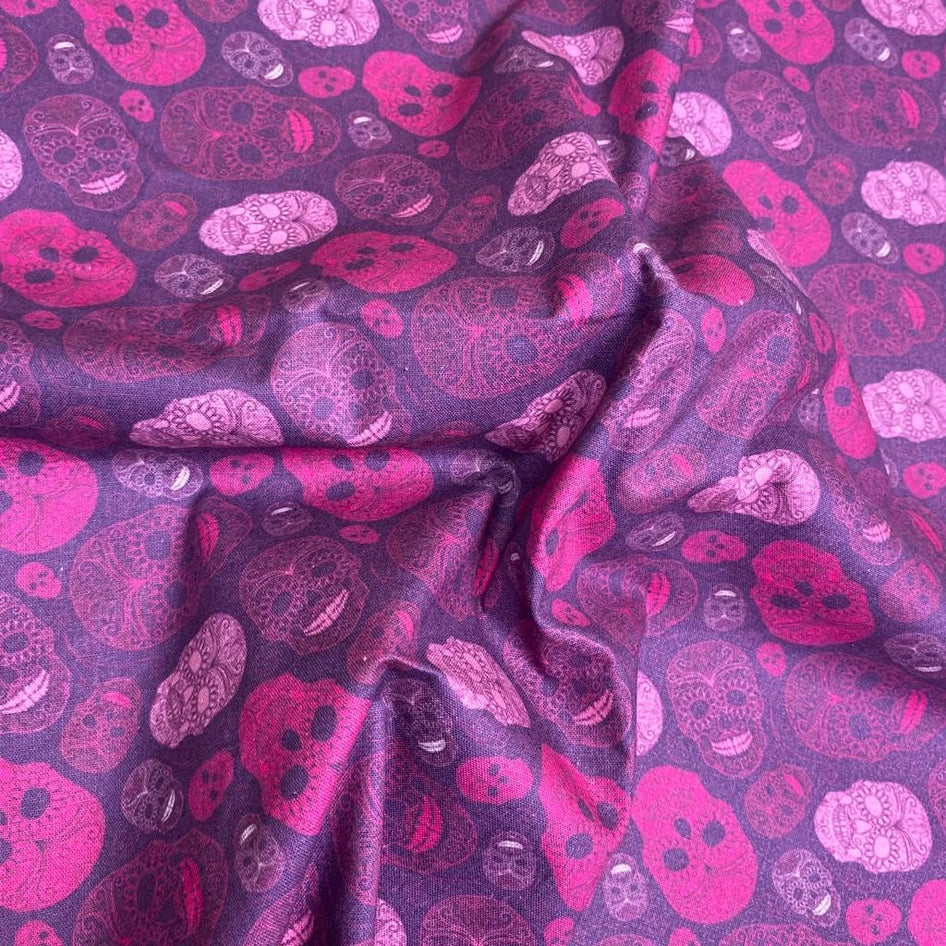 Halloween Themed Cotton, 'Pink' - 45" Wide
