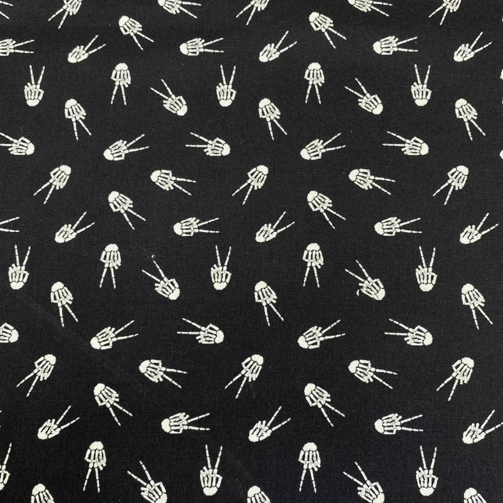 Halloween Themed Cotton, 'Black' - 45" Wide