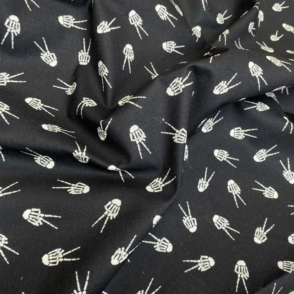 Halloween Themed Cotton, 'Black' - 45" Wide