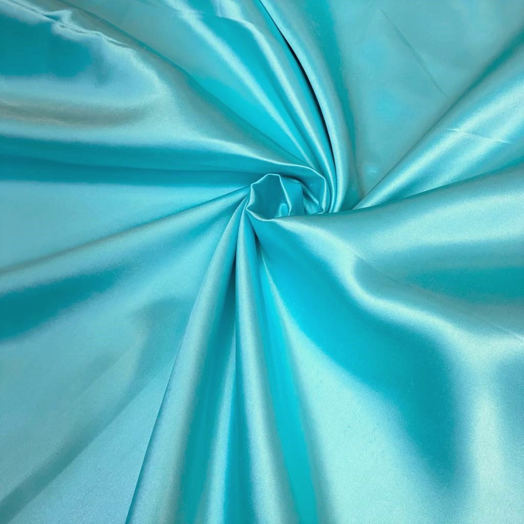 3 Metres, Dress Making Silky Smooth Satin, 'Sky Blue' - 44