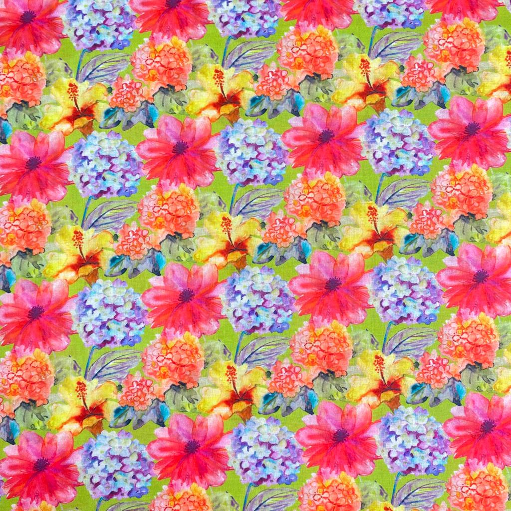 3 Metres, William Morris Inspired Cotton Lawn, 'Delicate Petals' - 55" Wide