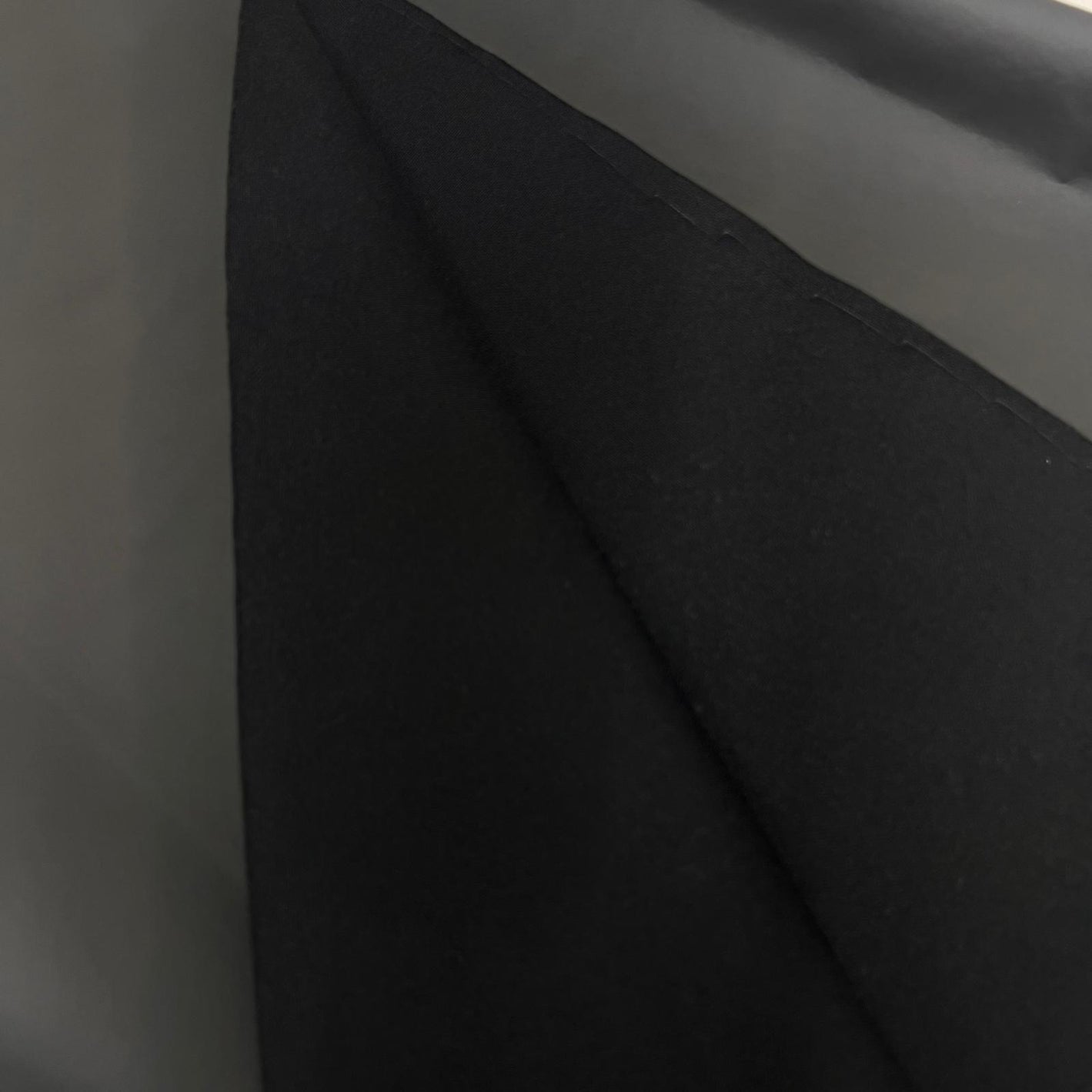 3 Metres, Waterproof PVC Fabric, 'Black' - 55" Wide