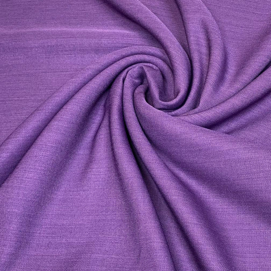 3 Metres, Linen Look, 'Purple ' - 55" Wide