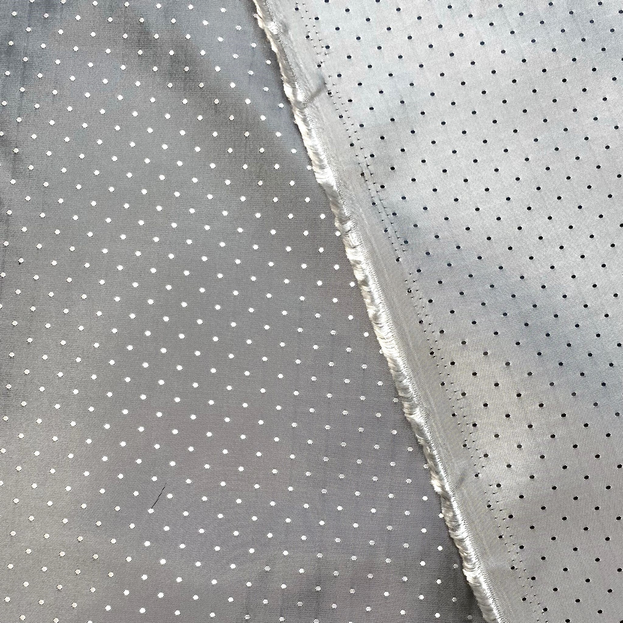 3 Metres, Chamois Silk Satin, 'Silver' - 55" Wide