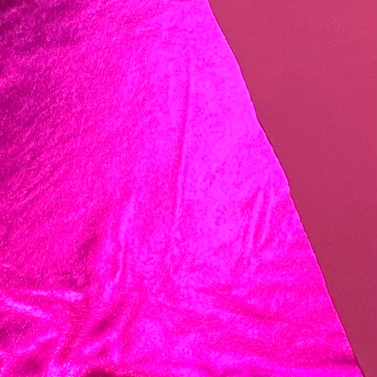 Super Soft Metallic Lycra, 'Barbie Pink' - 55" Wide