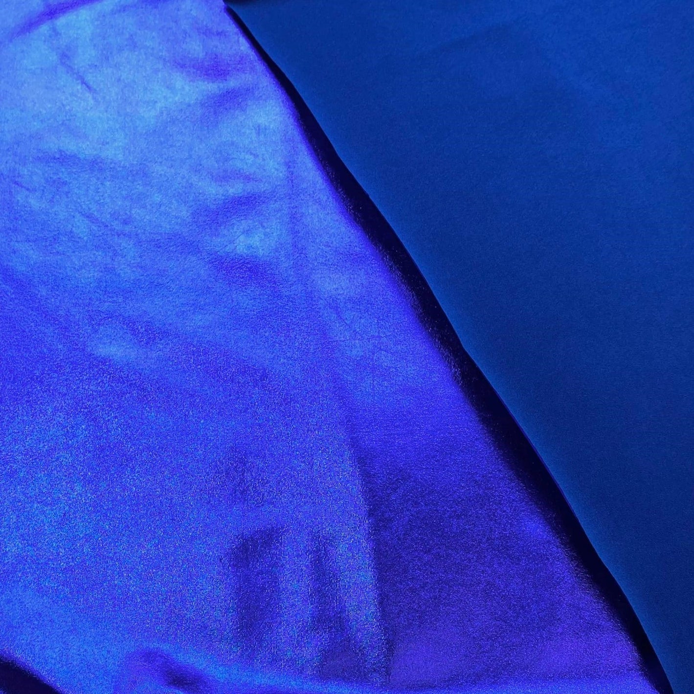 Super Soft Metallic Lycra, 'Navy Blue' - 55" Wide