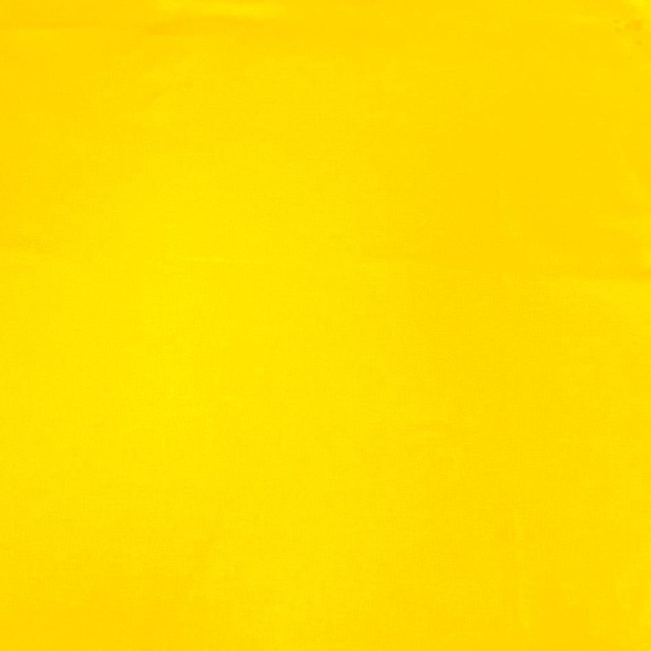 Sold Per Metre, High Thread Count Cotton Poplin, 'Lemon, Shade 40' - 45" Wide