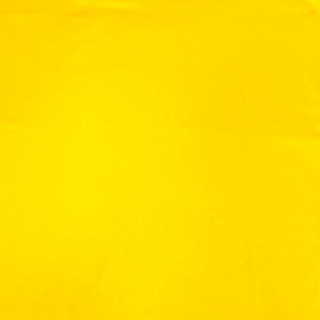 Sold Per Metre, High Thread Count Cotton Poplin, 'Lemon, Shade 40' - 45" Wide