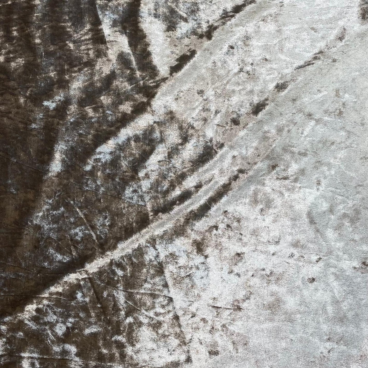 3 Metres, Luxurious Crushed Spandex Velvet, 'Taupe' - 55" Wide