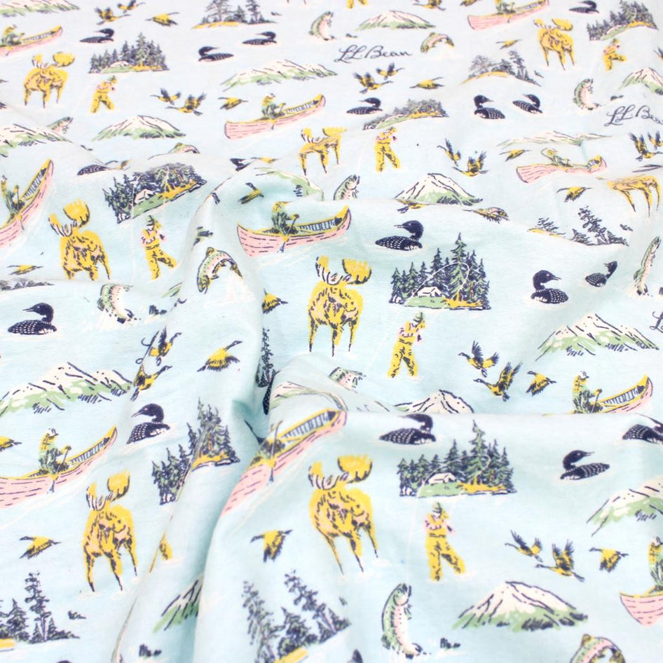 3 Metre, Printed Brushed Cotton, 'JUNGLE' - 44" Wide