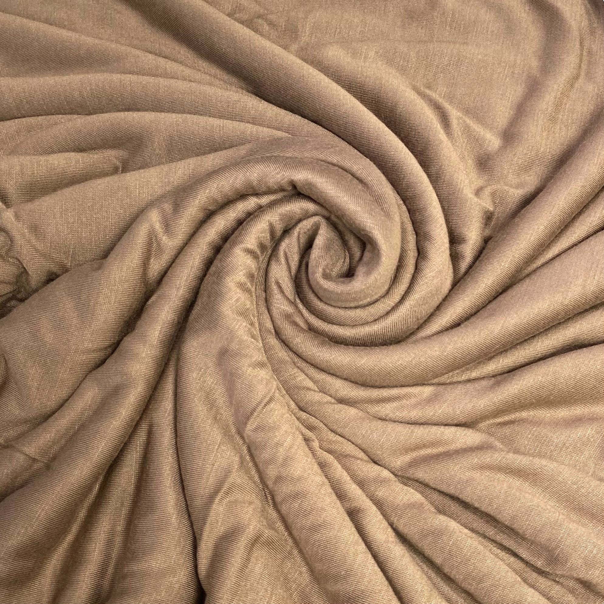 3 Metres Viscose Jersey, 'BROWN' - 55" Wide