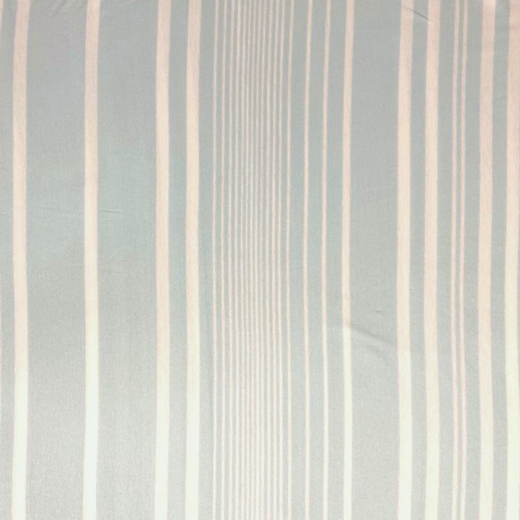 3 Metres Soft stripped Jersey, 'BABY BLUE & WHITE' -56" Wide