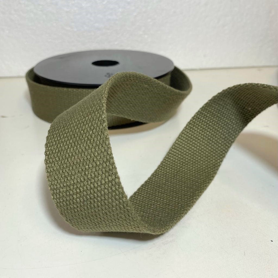 Per Metre Plain Cotton Tape Webbing: For Bag Straps- 38mm / 40mm