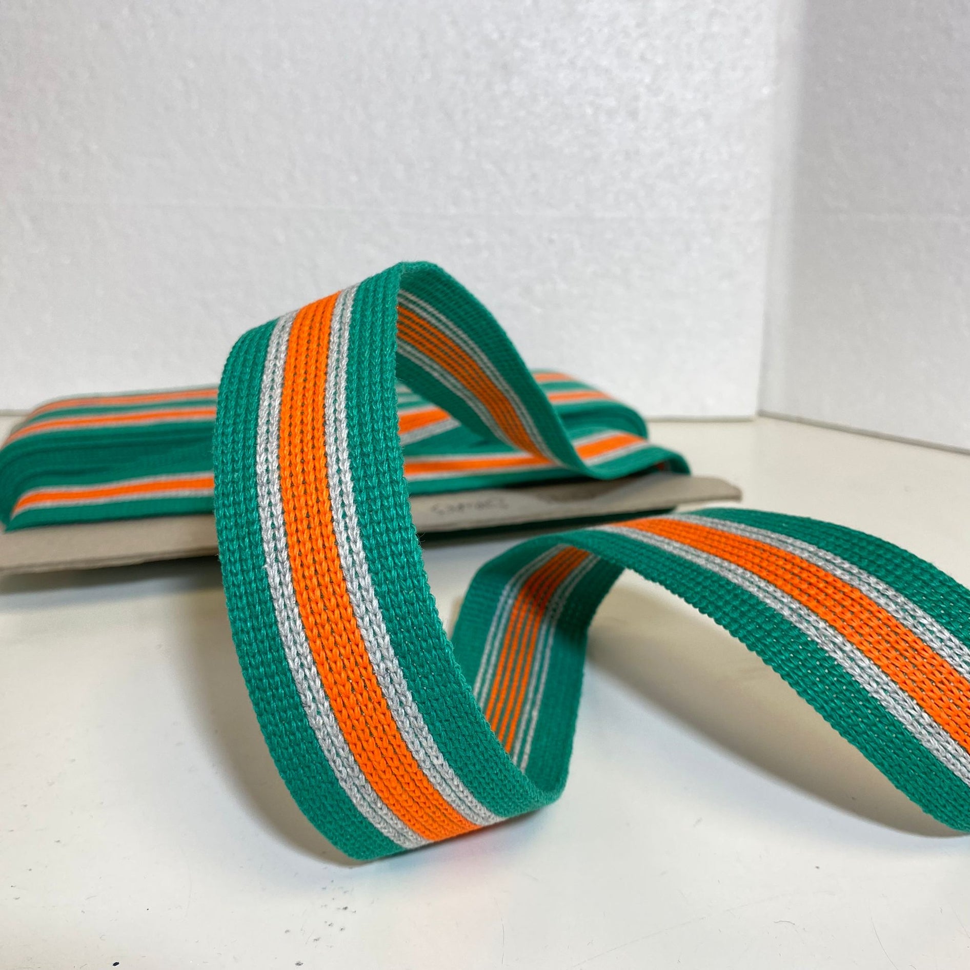 Per Metre Stripped Cotton Tape Webbing: For Bag Straps- 38mm / 40mm