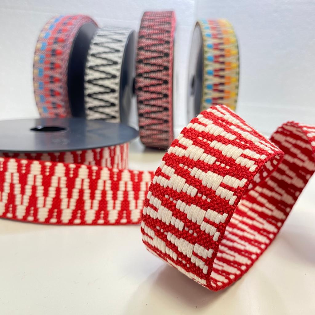 Per Metre Zigzag Woven Webbing: For Bag Straps- 38mm / 40mm