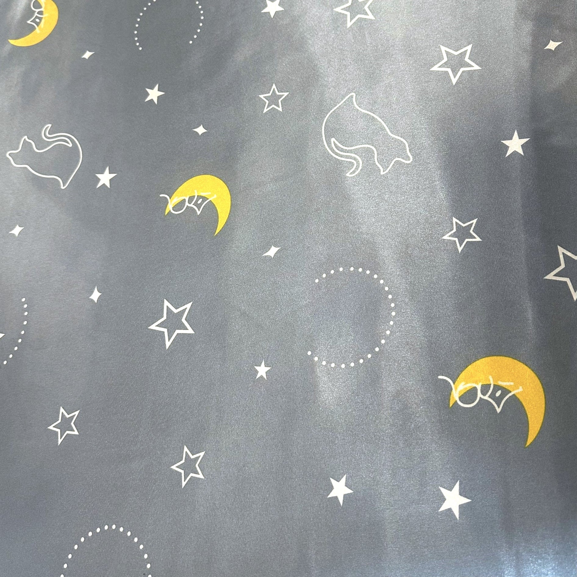 Soft Printed Satin, 'MOON' - 55" Wide (3 Metres)