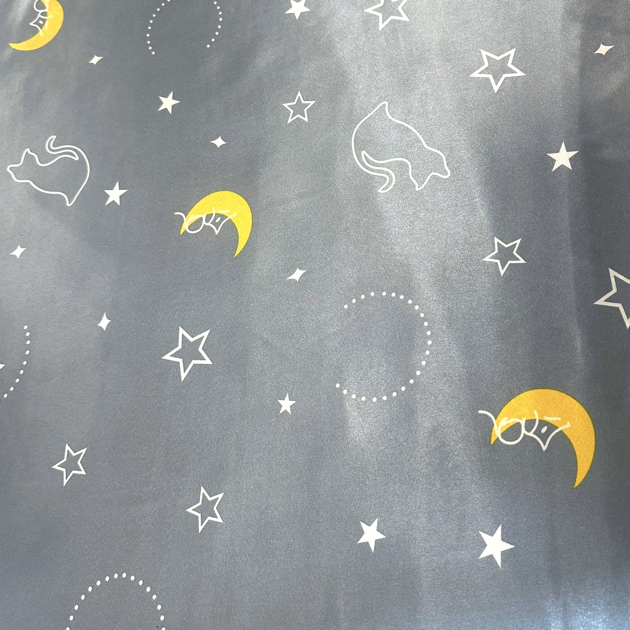 Soft Printed Satin, 'MOON' - 55" Wide (3 Metres)
