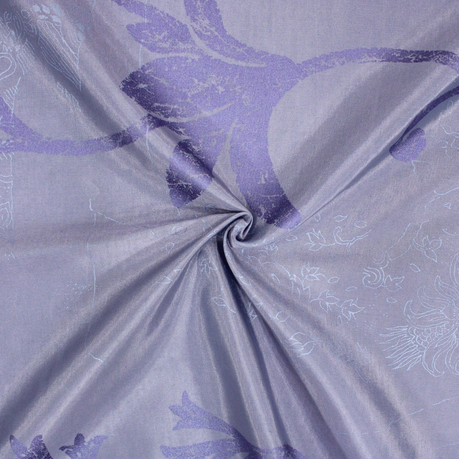 Printed Taffeta , 'PURPLE' -55" Wide (3 Metres )