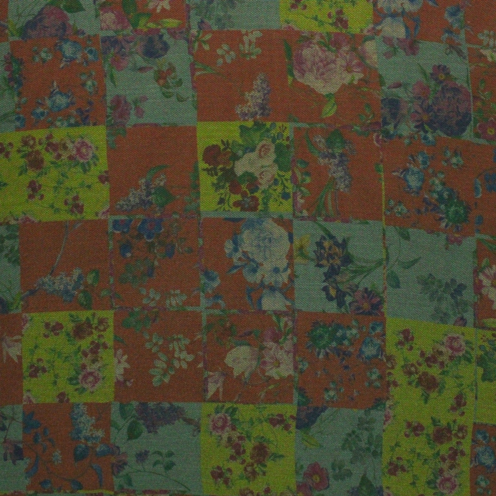 Poly Cotton Net Feel, 'PATCHWORK' -55" WIDE (3 Metres)