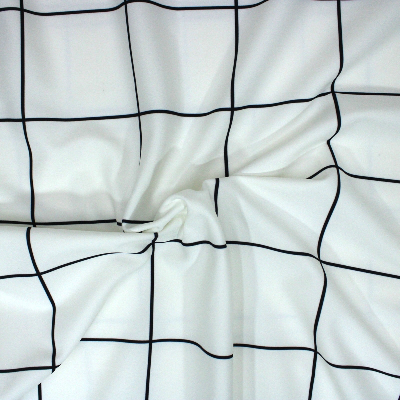 3 Metre Printed Scuba Jersey, 'BIG CHECKS', 55" Wide