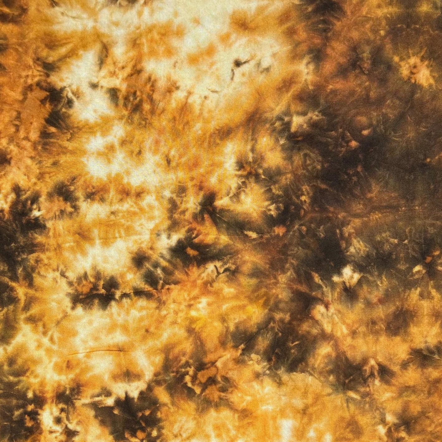 3 Metres, Luxury Tie-Dye Printed Viscose, - 45" Wide -Orange