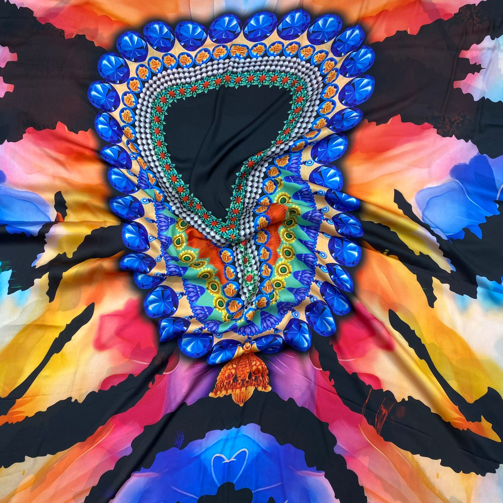 3 Metres Printed Fashion Satin- 45" Wide (WOW) Made For Kaftans