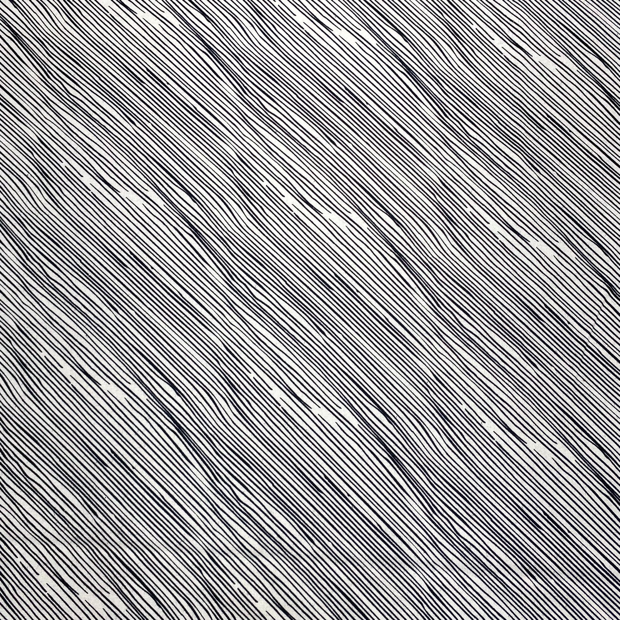 Per metre Premium Quilting Cotton, 'Navy & White' - 45" Wide