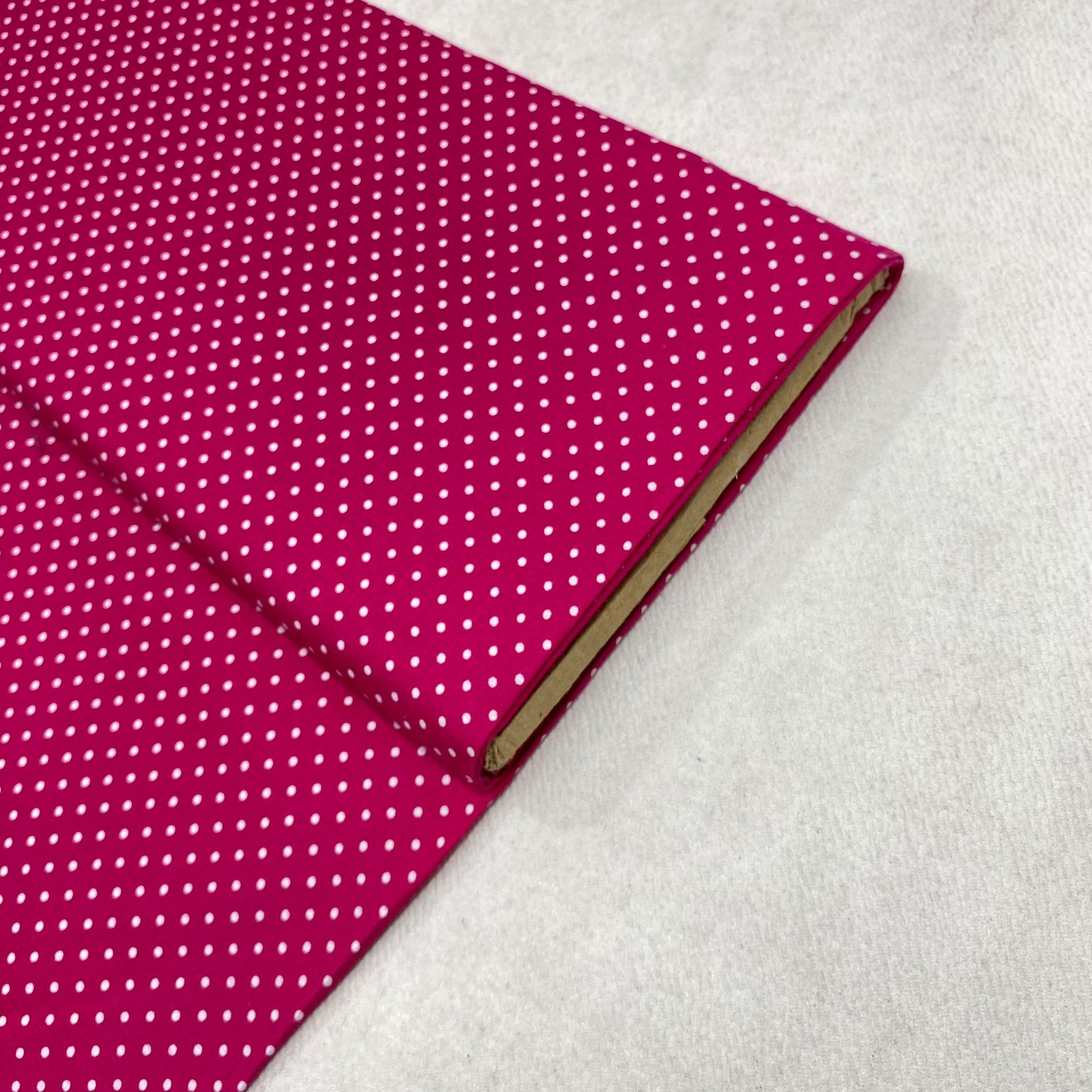 Per metre Premium Quilting Cotton, 'Polka Cerise' - 45" Wide