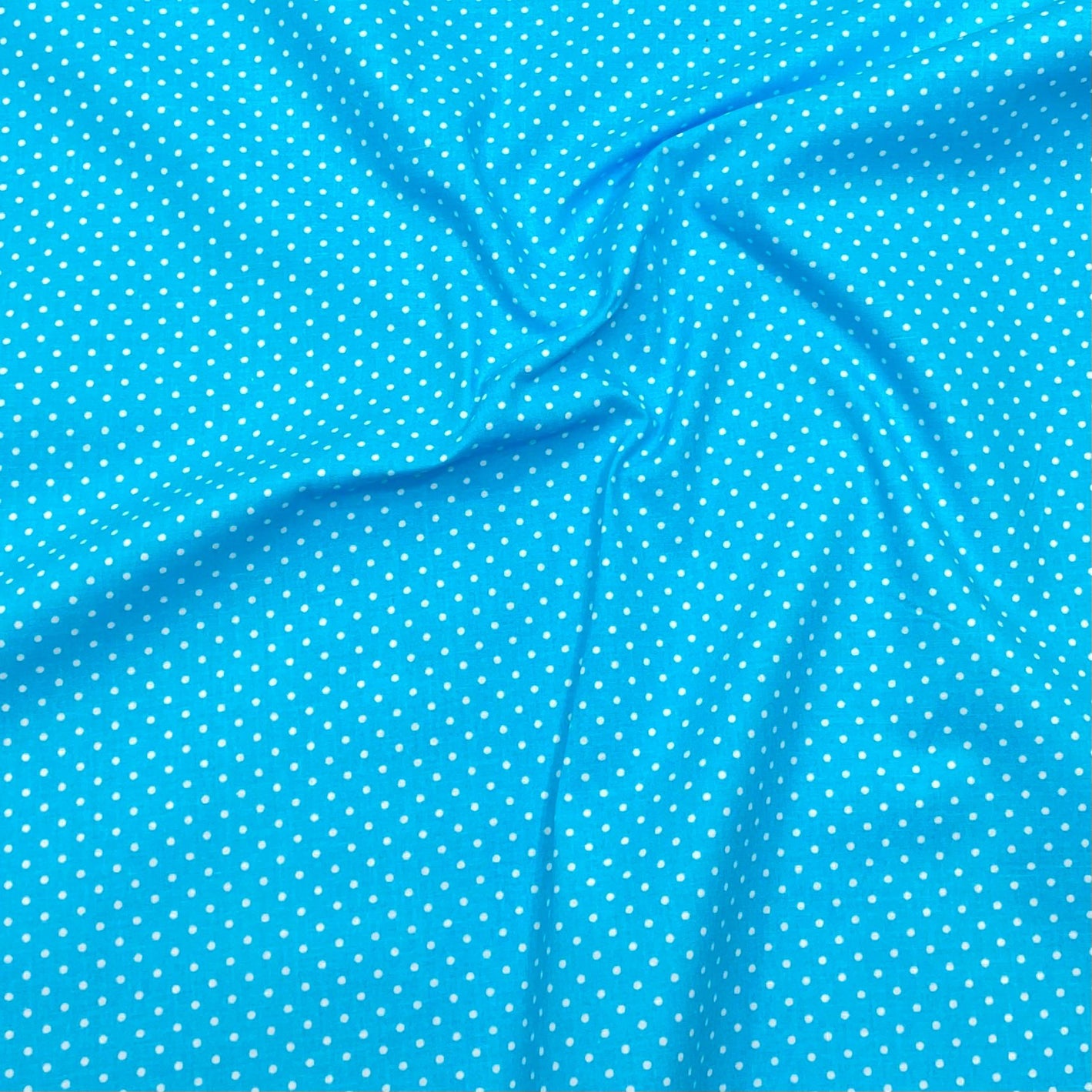 Per metre Premium Quilting Cotton, 'Polka Sky' - 45" Wide