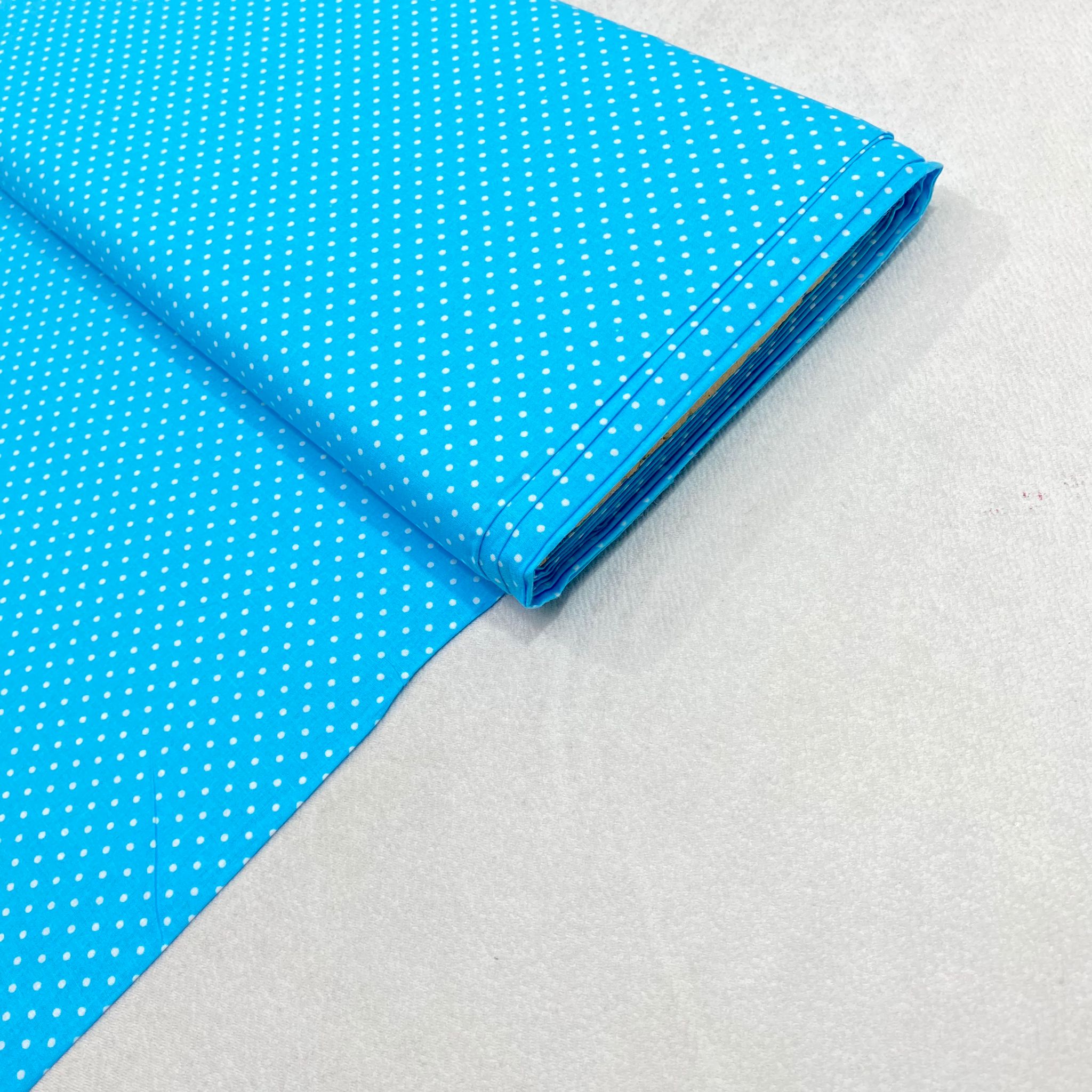 Per metre Premium Quilting Cotton, 'Polka Sky' - 45" Wide