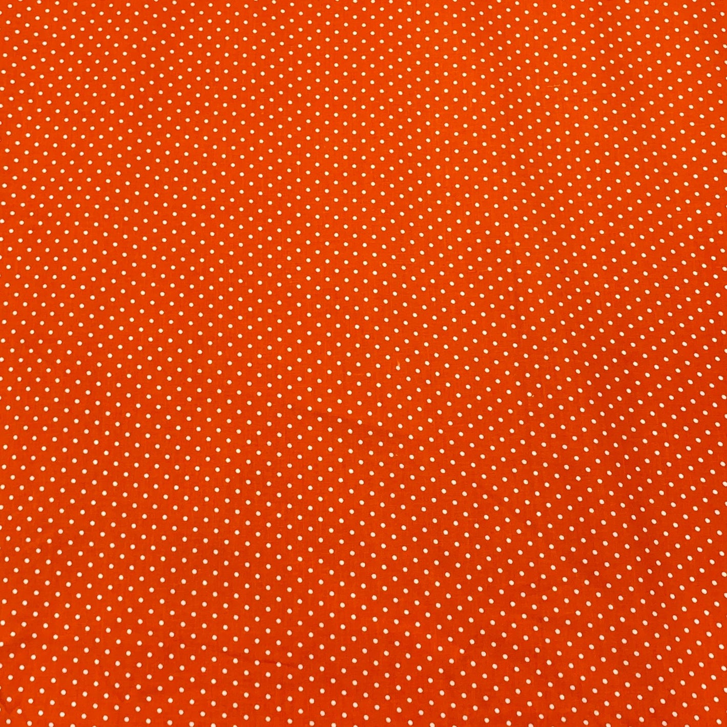 Per metre Premium Quilting Cotton, 'Polka Orange' - 45" Wide