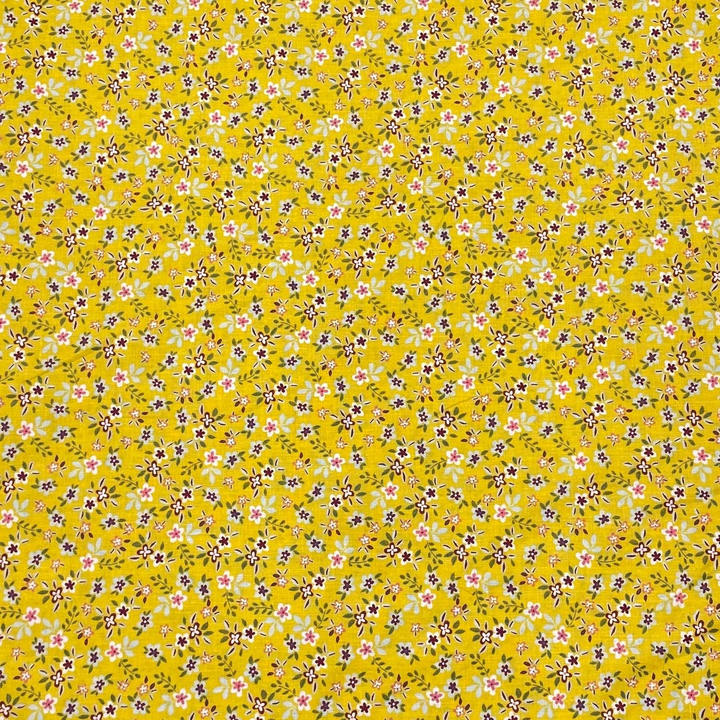 Per Metre, Digital Cotton Poplin - 60" Wide - Yellow