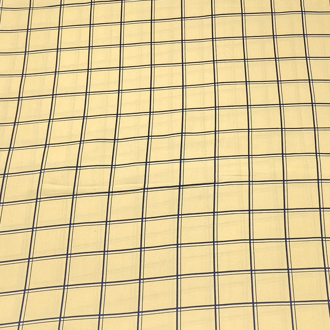 3 Metres Soft Micro-Fibre Fabric- 55" Wide (Yellow Checks)