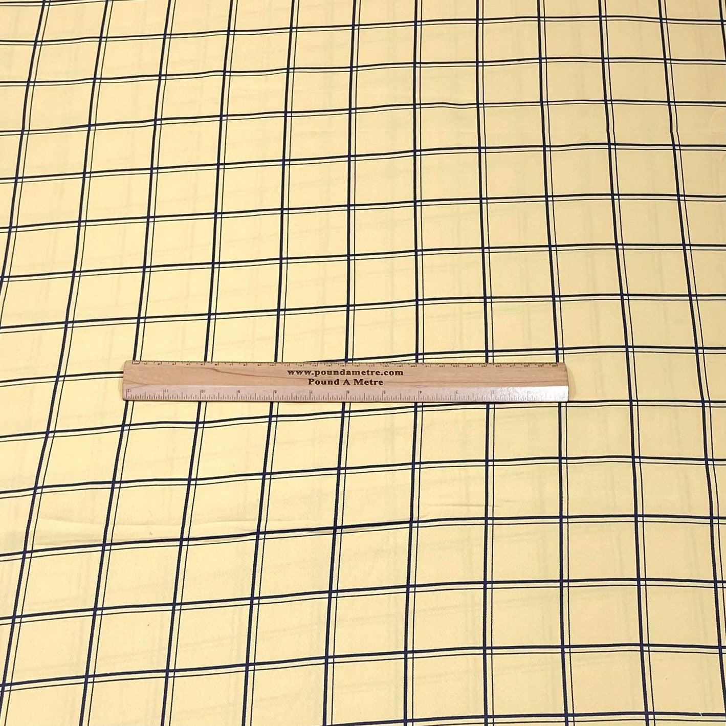 3 Metres Soft Micro-Fibre Fabric- 55" Wide (Yellow Checks)