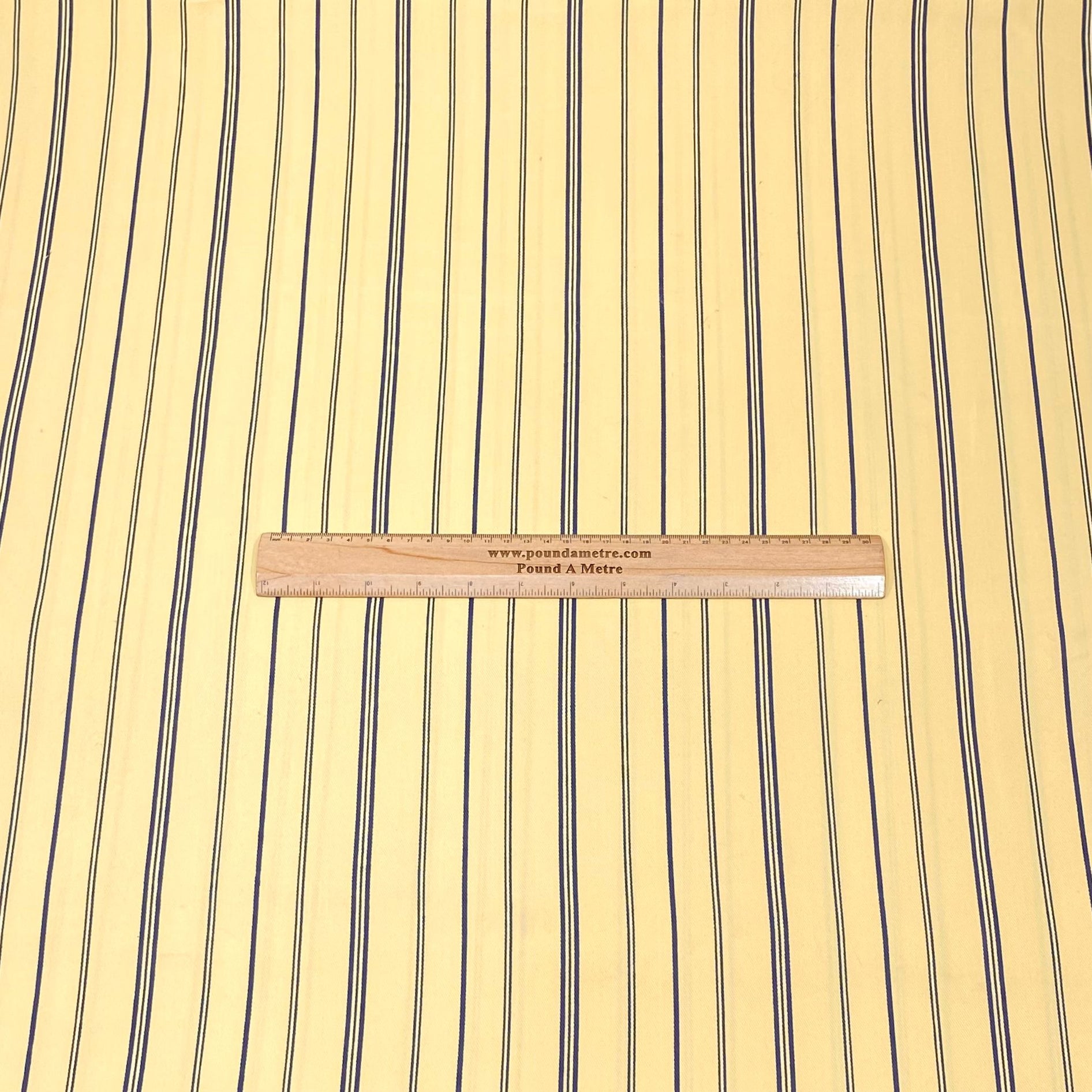 3 Metres Soft Micro-Fibre Fabric- 55" Wide (Yellow Stripes)