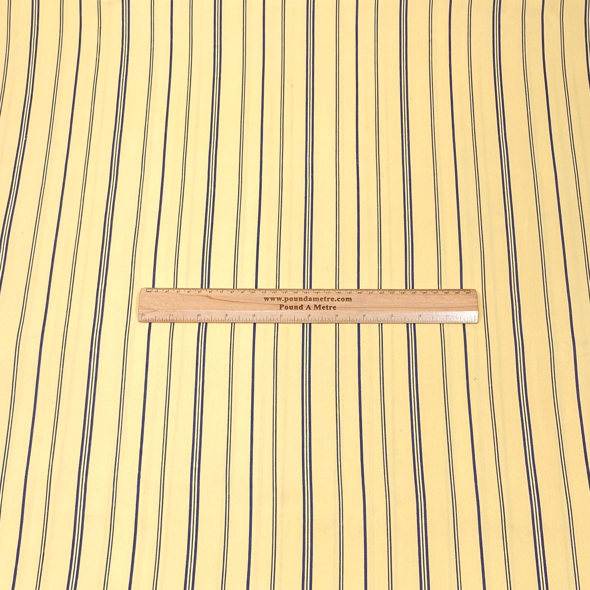 3 Metres Soft Micro-Fibre Fabric- 55" Wide (Yellow Stripes)