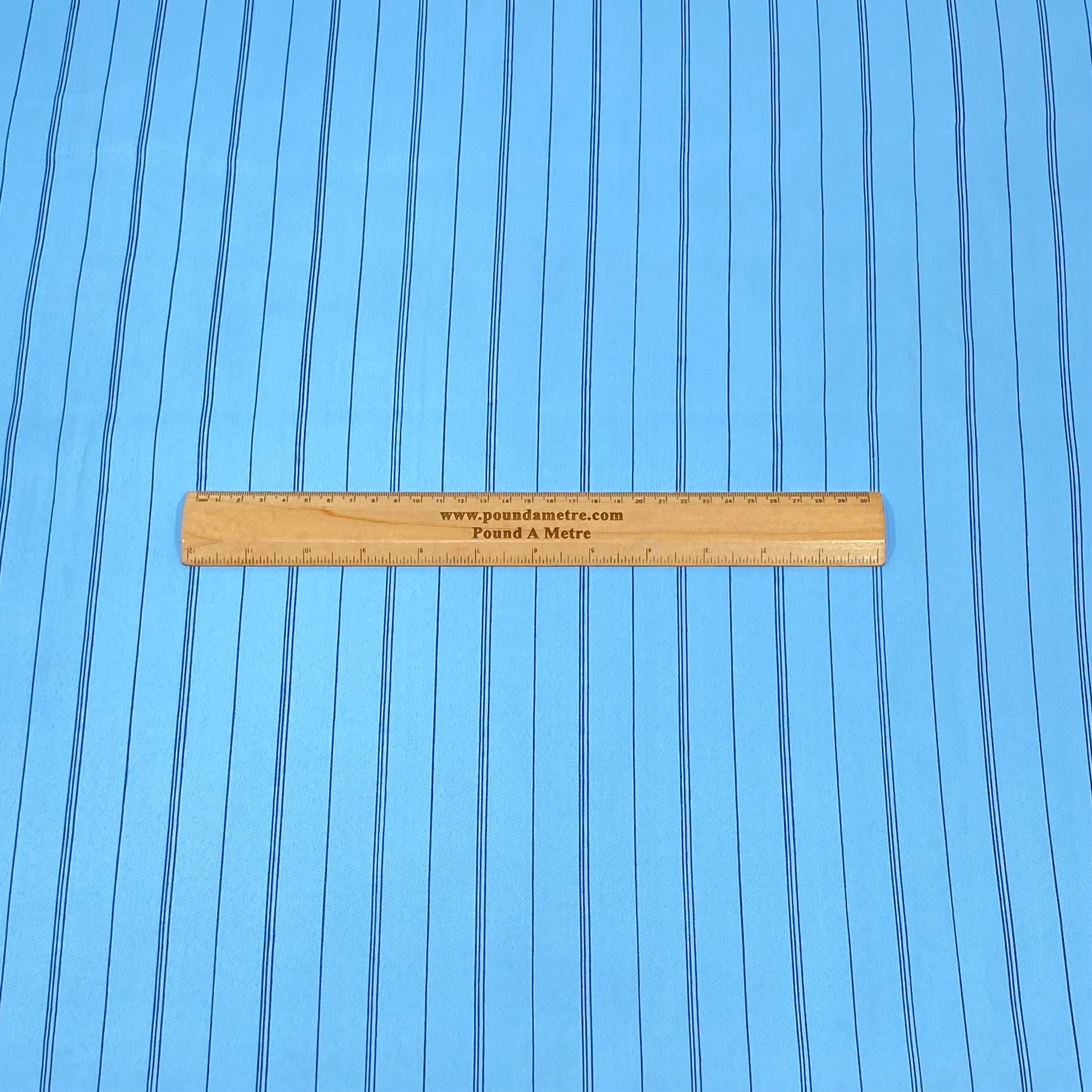 3 Metres Soft Micro-Fibre Fabric- 55" Wide (Sky Stripes)