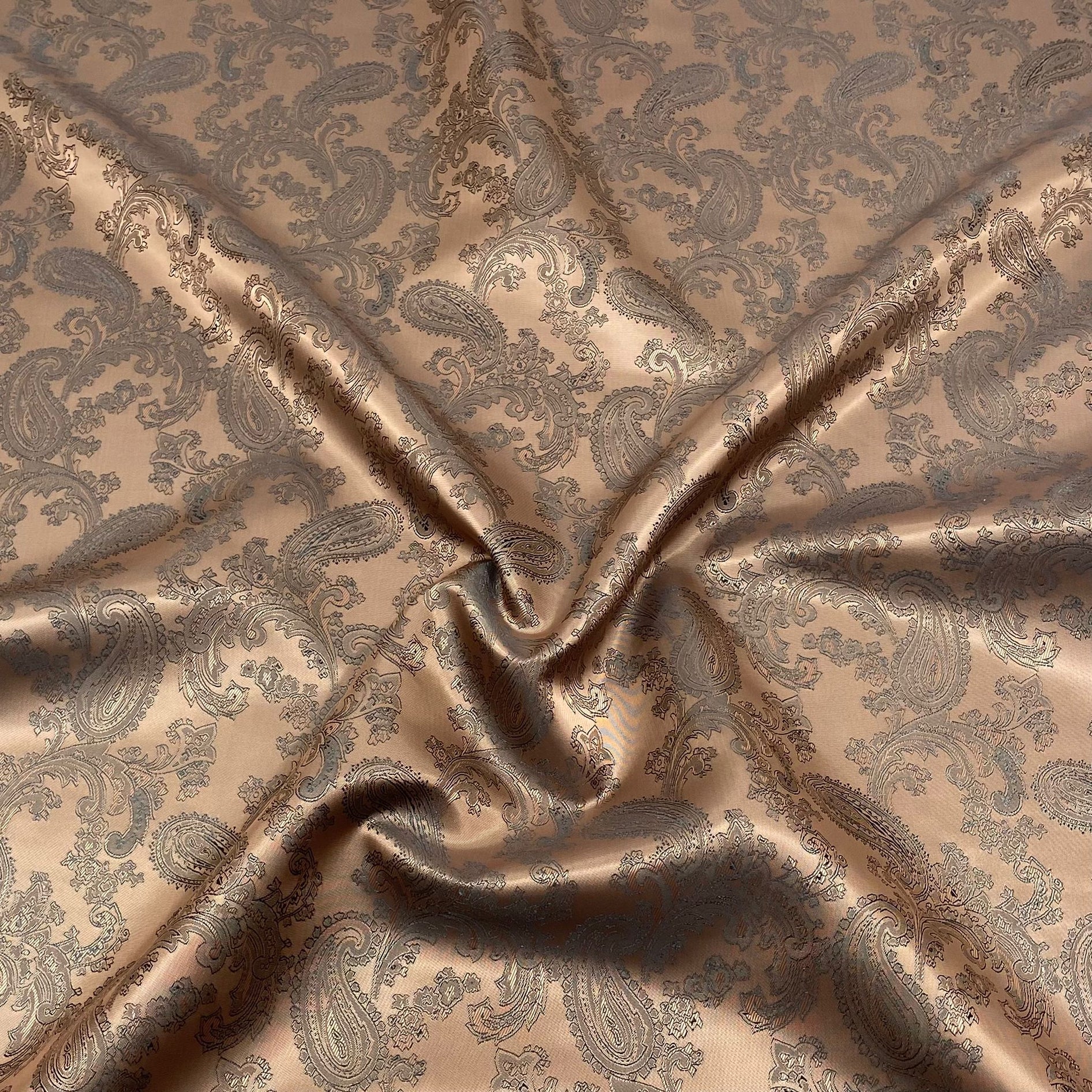 3 Metres Two Tone Jacquard Fabric 55" (Brown)