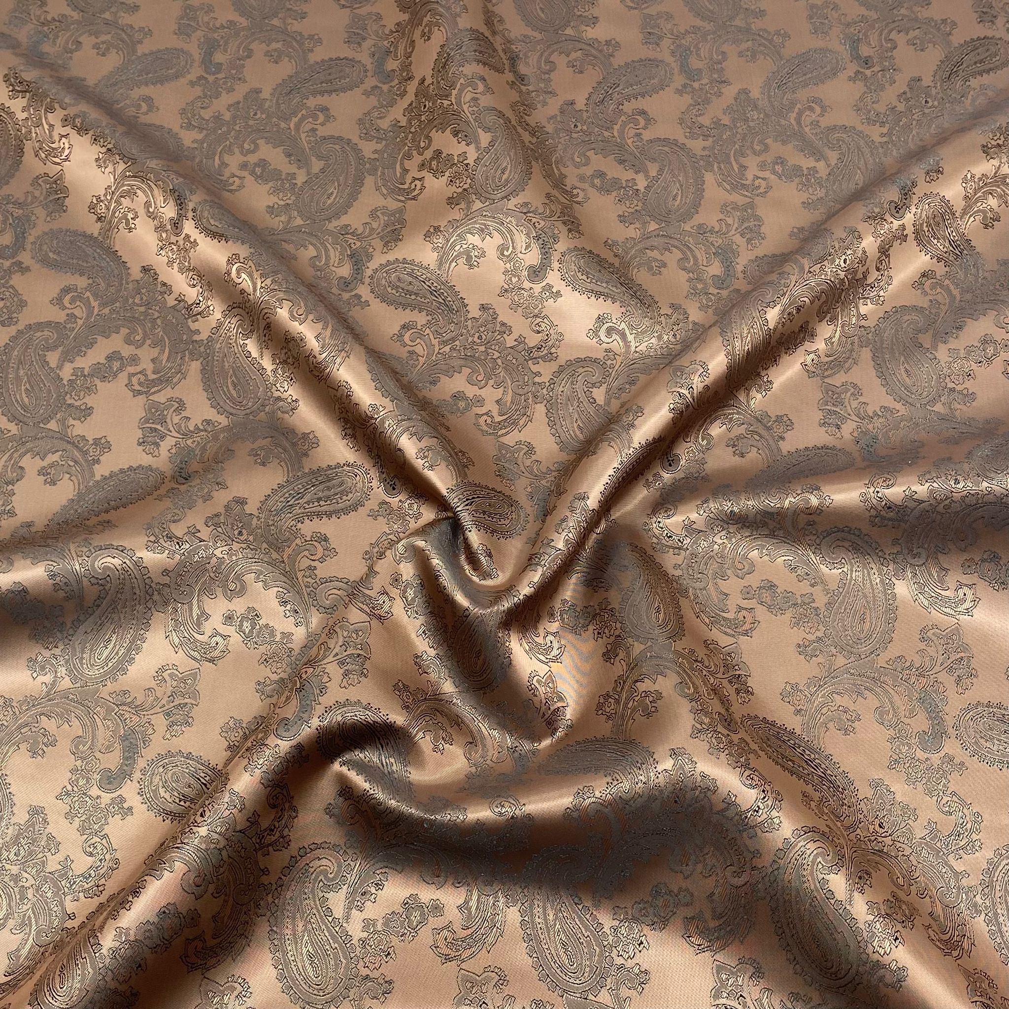 3 Metres Two Tone Jacquard Fabric 55" (Brown)