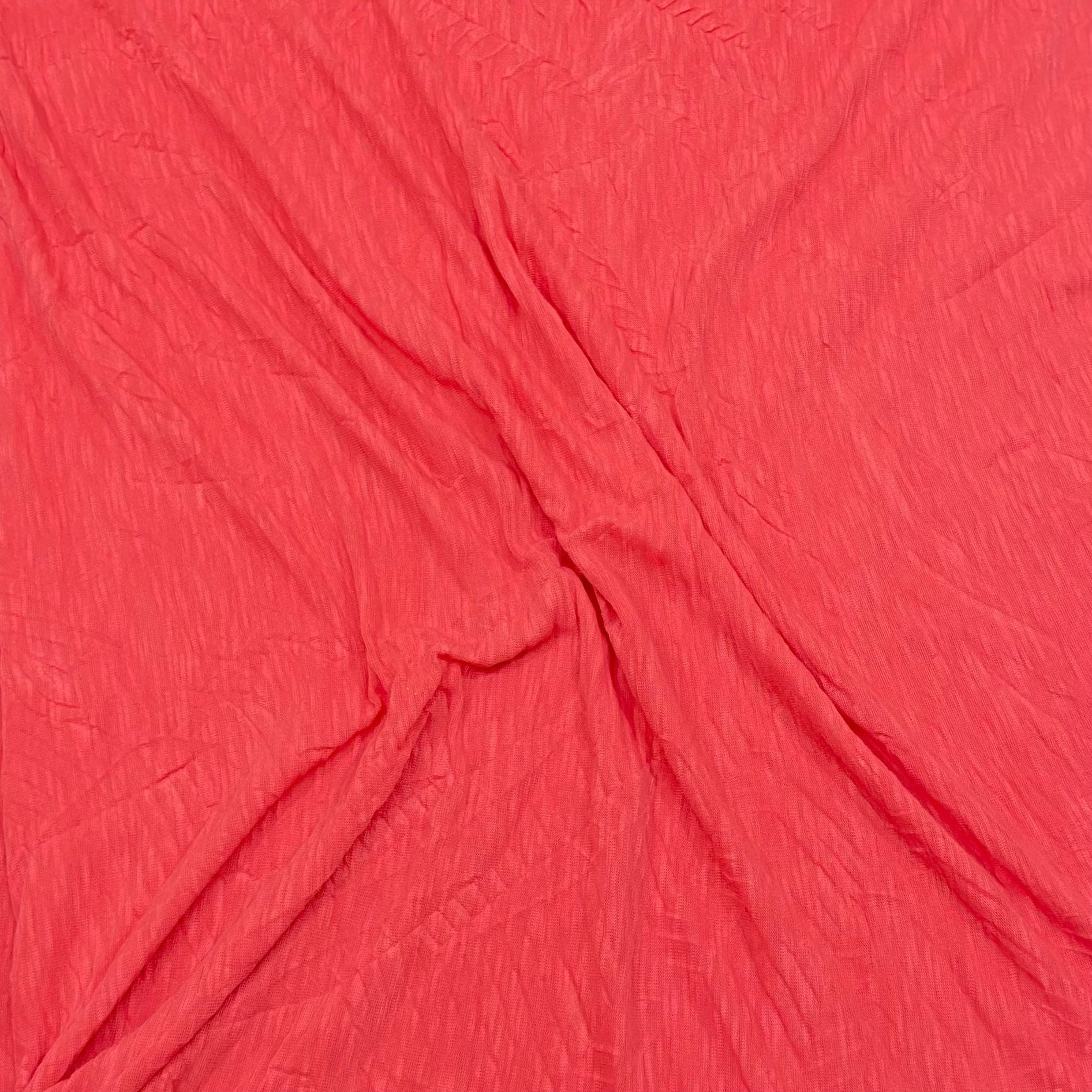 3 Metre Luxurious Soft Crinkle Jersey - 55" Wide (Coral)